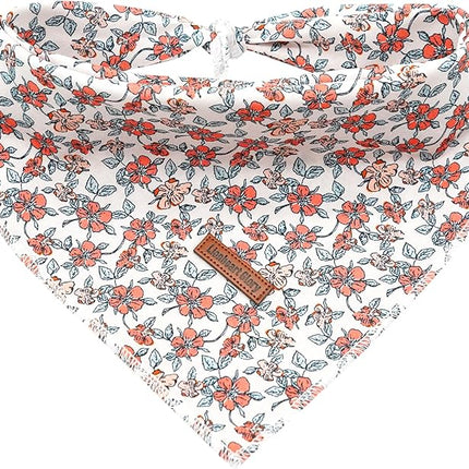 Lionheart Glory Dog Bandana - Washable Soft Scarf, Fall Bib for Small to Large Puppies - Adjustable Square Bandana for Boys and Girls