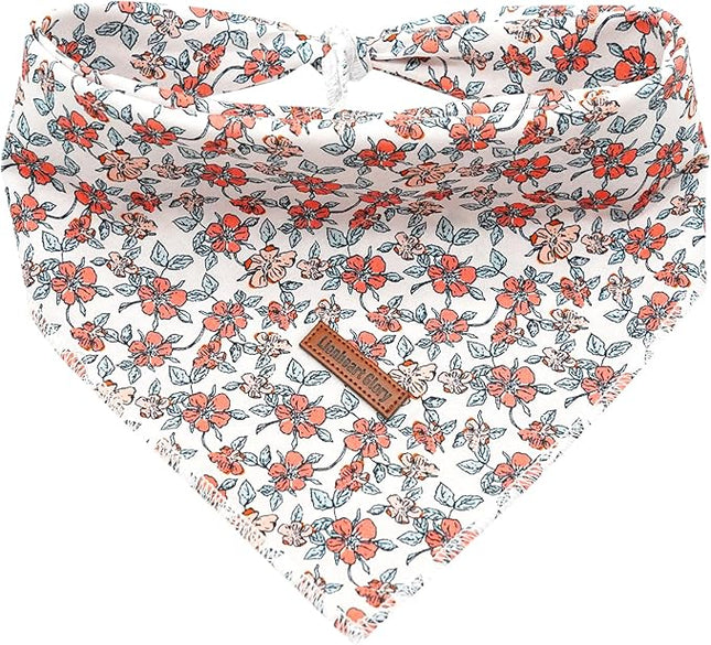 Lionheart Glory Dog Bandana - Washable Soft Scarf, Fall Bib for Small to Large Puppies - Adjustable Square Bandana for Boys and Girls