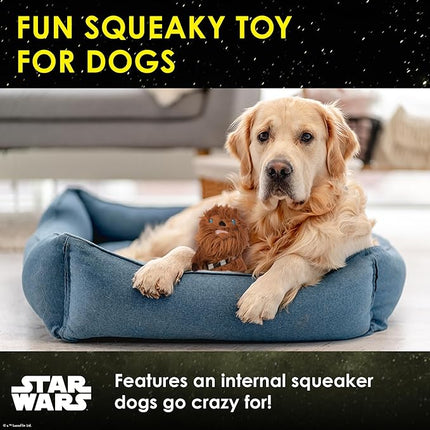 STAR WARS for Pets Plush Chewbacca Figure Dog Toy | Soft Squeaky Dog Toy | Large | Adorable Toys for All Dogs, Officially Licensed Product