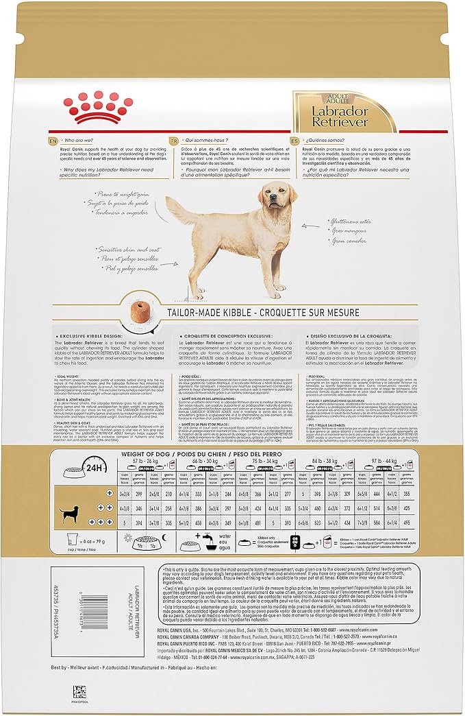 Royal Canin Breed Health Nutrition Labrador Retriever Adult Dry Dog Food, 17 lb Bag