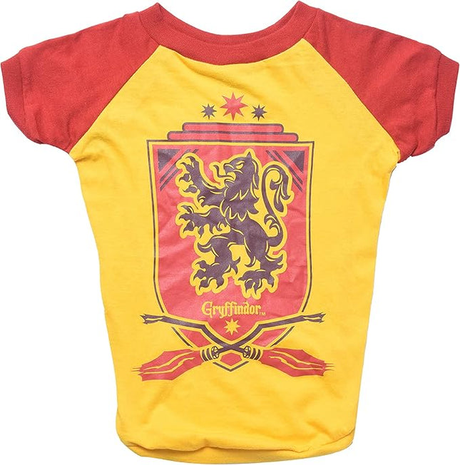 Harry Potter Gryffindor Dog T-Shirt - Pet Costume Shirt for Dogs - Officially Licensed Dog Apparel & Accessories for Hogwarts Houses, Size Medium