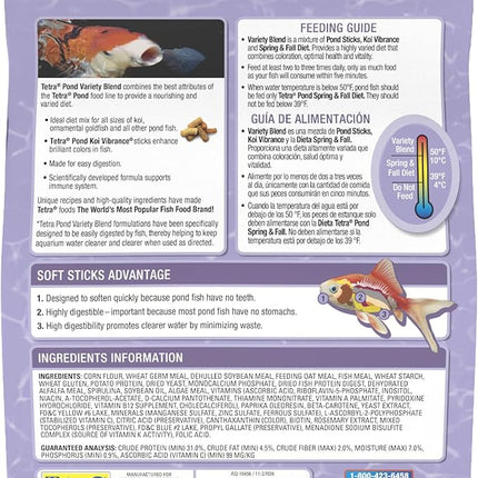 TetraPond Variety Blend Fish Food to Enhance Color and Vitality