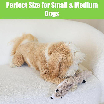 SPOT Skinneeez Extreme Quilted Raccoon - Durable, Stuffing Free Dog Toy with 4 Layers of Diamond Stitched Fabric & 2 Squeakers- Ideal for Small & Medium Aggressive Puppies and Dogs- 14in