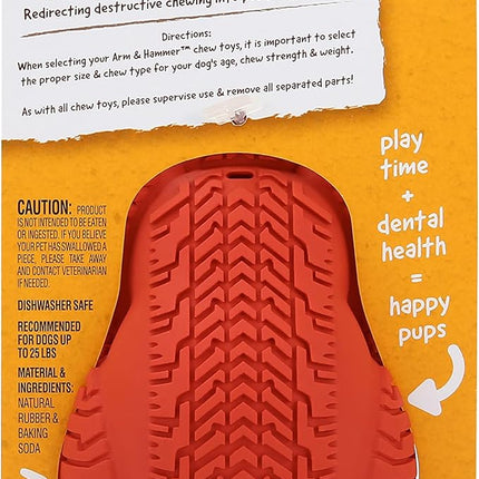 Arm & Hammer for Pets Super Treadz Mini Gorilla Dental Chew Toy for Dogs | Dog Dental Chew Toys Reduce Plaque & Tartar Buildup Without Brushing | for Dogs up to 25 Lbs, Small (1 Count)