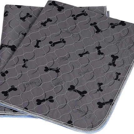 Washable Dog Pee Pads with Free Grooming Gloves,Non Slip Dog Mats with Great Urine Absorption,Reusable Puppy Pee Pads for Whelping,Potty,Training,Playpen
