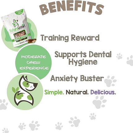 Nature Gnaws Bully Stick Bites for Small Dogs 2-4" (8oz) - Long Lasting for Light Chewers and Puppies - Natural Beef Dog Chew Treats - Rawhide Free