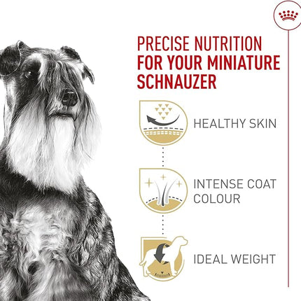 Royal Canin Breed Health Nutrition Miniature Schnauzer Adult Dry Dog Food, 10 lb Bag