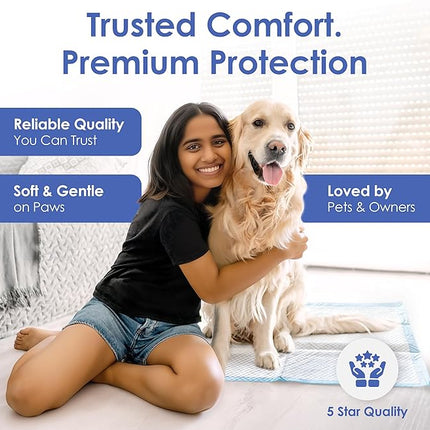 American Kennel Club Scented Puppy Training Pads with Ultra Absorbent Quick Dry Gel – 28 x 30 Pee Pads for Dogs - Fresh Scented - 50 Count, XL