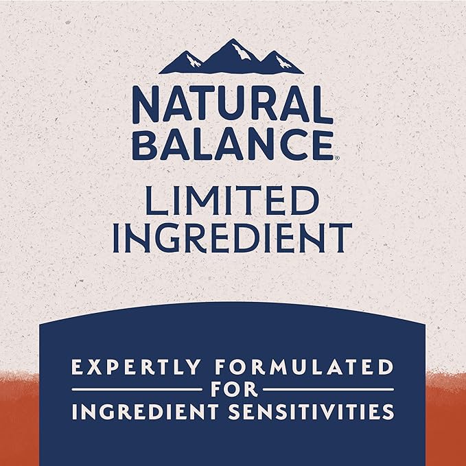 Natural Balance Limited Ingredient Grain Free Salmon & Sweet Potato Dry Dog Food, Sensitive Stomach, 12 lb (Pack of 1)