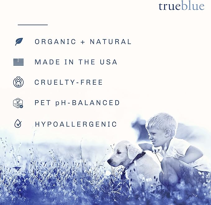 TrueBlue Grapefruit & Chamomile Concentrated Deodorizing Dog Shampoo – Cleansing Wash, Moisturizing – Toxin Free, Natural Botanical Blend – Tearless – 1 Gallon