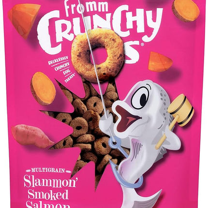 Fromm Crunchy Os Slammon' Smoked Salmon Dog Treats - Premium Crunchy Dog Treats - Salmon Recipe - 6 oz