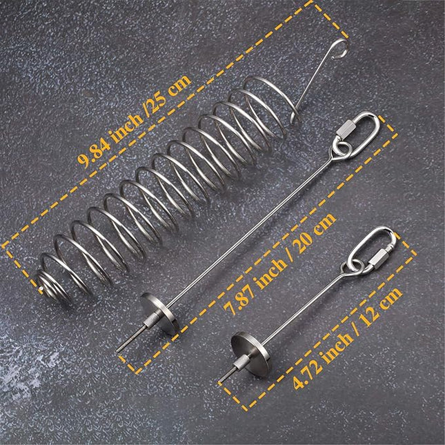 3 Pieces Bird Food Holder Stainless Steel Parrot Hanging Vegetable Fruit Feeder Bird Treat Skewer Include 2 Pieces Small and Large Fruit Fork and a Food Basket, Parrot Foraging Toy