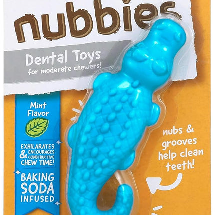 Arm & Hammer for Pets Nubbies Dental Toys Gator Dental Chew Toy for Dogs Best Dog Chew Toy for Moderate Chewers Reduces Plaque & Tartar Buildup Without Brushing, Gator (Pack of 1)