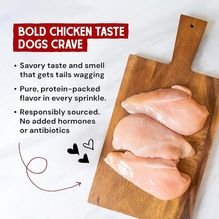 Stella & Chewy's Freeze-Dried Raw Marie's Magical Dinner Dust - Premium Chicken Dog Food Topper with Organic Fruits & Vegetables - Perfect for Picky Eaters - 7oz