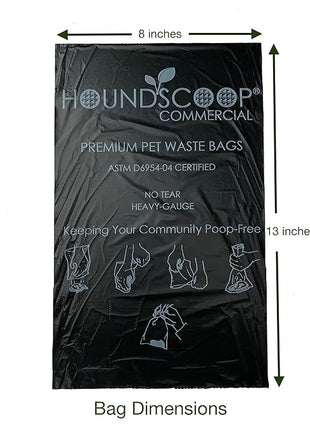 Case of 2000 Pet Waste Bags on Roll (10 Rolls of 200 bags per roll) Dog Waste Station Bags for HOA, Residential, commercial roll bag for Poop Station Dispensers