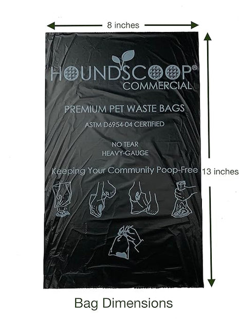 Case of 2000 Pet Waste Bags on Roll (10 Rolls of 200 bags per roll) Dog Waste Station Bags for HOA, Residential, commercial roll bag for Poop Station Dispensers