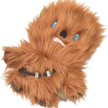 STAR WARS for Pets Plush Chewbacca Flattie Dog Toy | Soft Toys for Dogs, Brown, Large - 9" | Cute Dog Toy, Squeaky Dog Chew Toy for Pets from