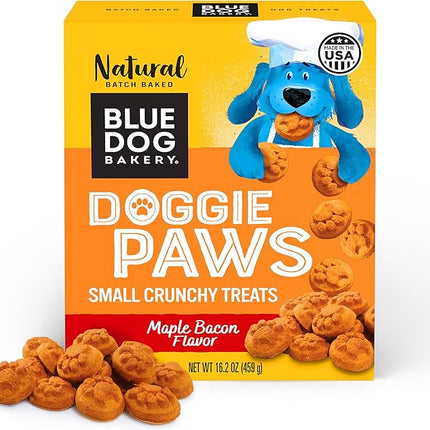 Blue Dog Bakery Natural Dog Treats, Doggie Paws, Maple Bacon Flavor, 16.2oz (1 Count)