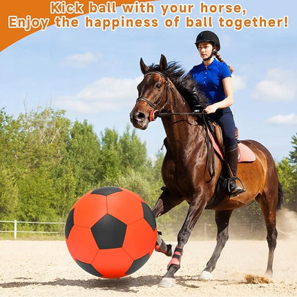 QDAN Herding Ball for Dogs, 25 inch Dog Balls, Giant Dog Toys Horse Toy, Herding Ball for Australian Shepherd, Orange