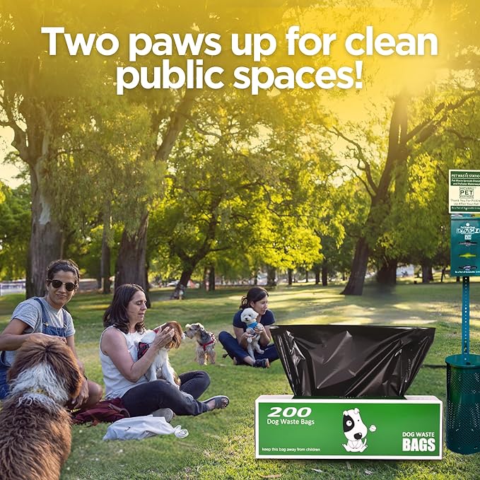 The Original Poop Bags® Dog Poop Bags Rolls – Commercial Bulk Recycled Poop Bags for Dogs, Heavy-Duty Waste Bag Refills, Black, 2,000 Count