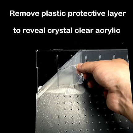 Acrylic Aquarium Divider Kit 5.5/10 / 20L / 20H / 29 / 40B / 55/75 / 125gal Fish Tank with Suction Cups (5.5gal)