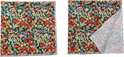 Lionheart glory Dog Bandana 1 Pack Washable Soft Cotton Daisy Print Bibs Scarf, Adjustable Kerchief Square Dog Bandanas for Small Dogs