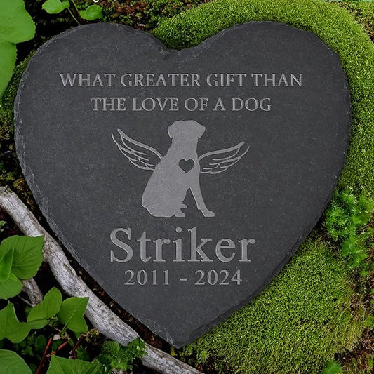 Personalized Dog Memorial Stone, Dog Memorial Gifts for Loss of Dog, Pet Loss Gifts, Pet Memorial, Loss of Dog Sympathy Gift, Dog Remembrance Gift, Dog Bereavement Gifts - Love of A Dog