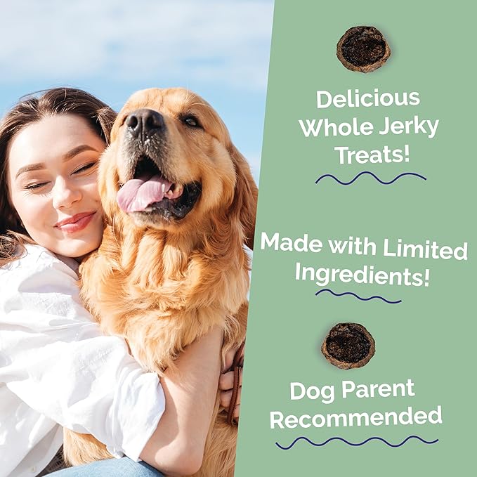 Fruitables Small Dog Treats – Whole Jerky Bites – Healthy Treats – Bacon & Apple Flavor – 5 Ounces