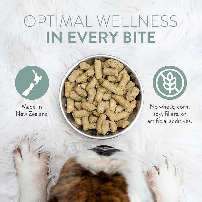 WOOF Wild Goat Freeze Dried Raw Dog Food, Mixer, or Topper, or Treat - High Protein, Natural, Limited Ingredient Recipe 9.9oz