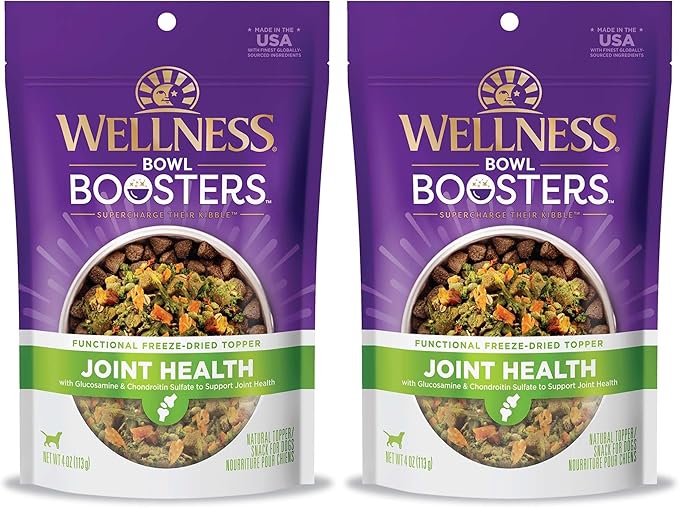 Wellness CORE Bowl Boosters Joint Health Dog Food Topper, 4 Ounce Bag (Pack of 2)