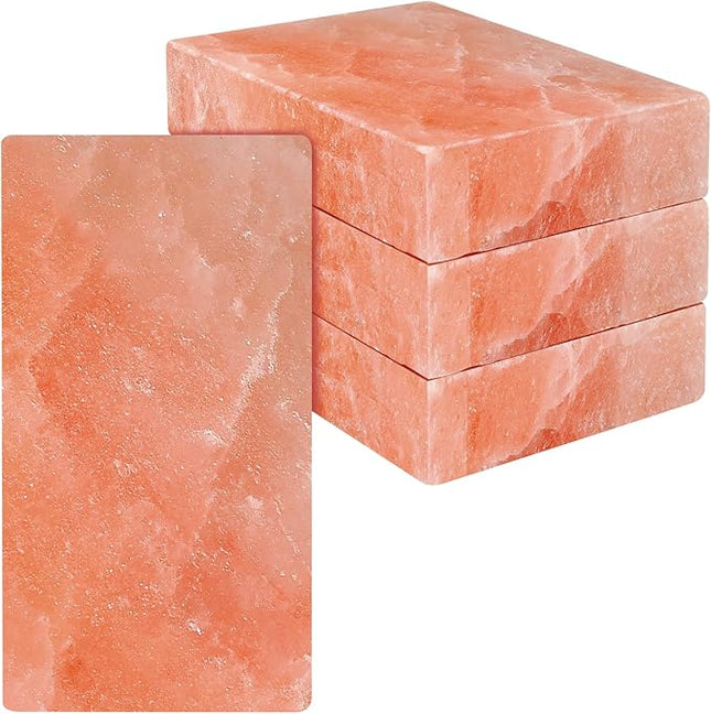 UMAID Himalayan Salt Block 4-Pack, 8x4x2 Inches – Natural Pink Mineral Block for Horses, Cows, Goats & Sheep – Long-Lasting Livestock Salt Supplement