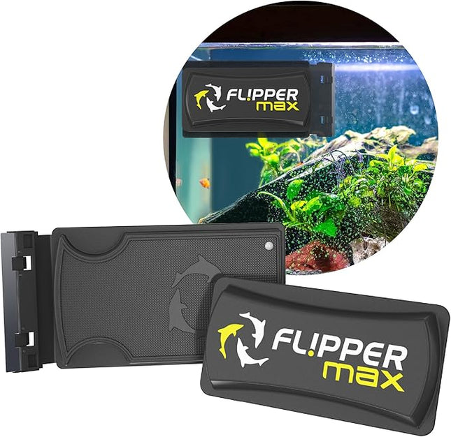 FL!PPER Flipper Magnetic Aquarium Glass Cleaner & Fish Tank Accessories | Effortless Algae Remover for Fish Tank (Max)