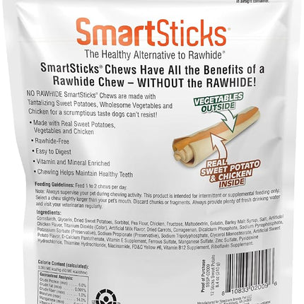 SmartBones SmartSticks, Treat Your Dog to a Rawhide-Free Chew Made With Real Meat and Vegetables