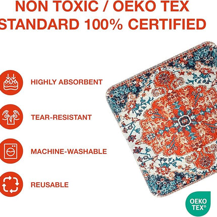 PUPIBOO Washable Pee Pads for Dogs and Cats - Super Absorbent Reusable Puppy Training Pads - 100% Waterproof, Leak-Proof & Non-Slip Whelping Pads for Pet Housebreaking