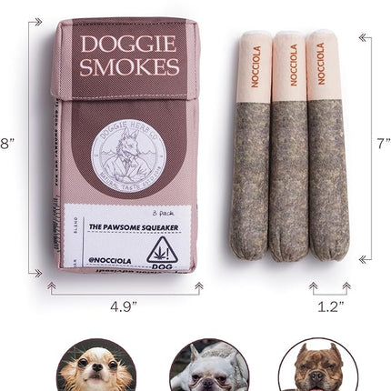 Nocciola Funny Squeaky Dog Toys, Cool Stuffed Plush Toys for Medium, Small and Large, Accessories for Dog Birthday