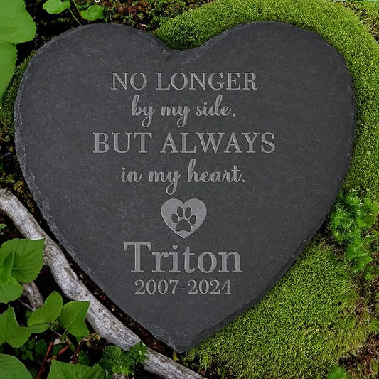 Personalized Pet Memorial Stone, Dog Memorial Gifts for Loss of Dog, Pet Loss Gifts, Pet Memorial, Loss of Dog Sympathy Gift, Dog Remembrance Gift, Pet Bereavement Gifts - Always in My Heart