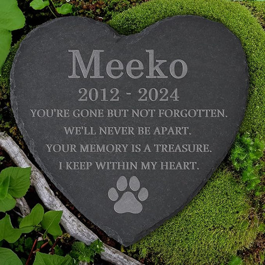 Personalized Pet Memorial Stone, Dog Memorial Gifts for Loss of Dog, Pet Loss Gifts, Pet Memorial, Loss of Dog Sympathy Gift, Dog Remembrance Gift, Pet Bereavement Gifts - Keep Within My Heart