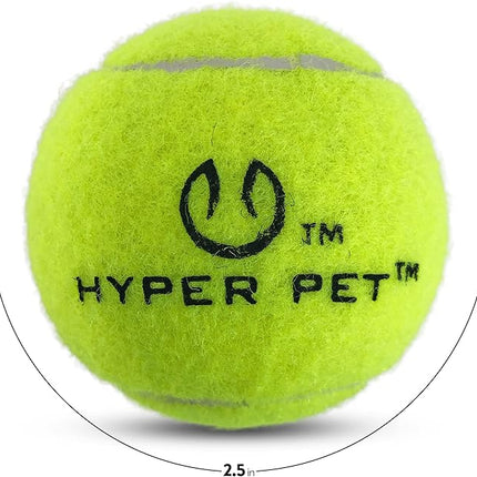 Hyper Pet Tennis Balls for Dogs (Safe Dog Ball, Tennis Balls for Exercise & Training) Interactive Toys work with Hyper Pet K9 Kannon K2 Dog Ball Launcher - 4 Pack 2.5" Green