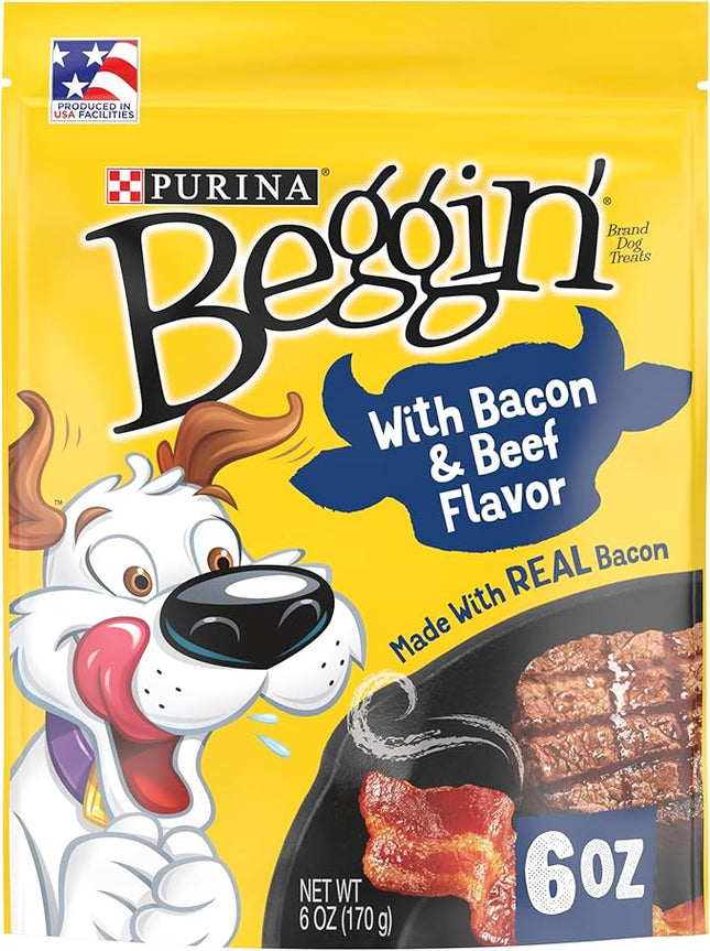 Purina Beggin' Strips With Real Meat Dog Treats With Bacon and Beef Flavors