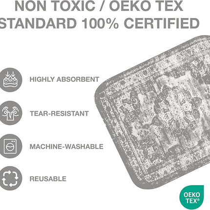 PUPIBOO Washable Pee Pads for Dogs and Cats - Super Absorbent Reusable Puppy Training Pads - 100% Waterproof, Leak-Proof & Non-Slip Whelping Pads for Pet Housebreaking