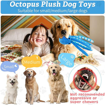 Dog Toys for Large Dogs：Squeaky Interactive Dog Toys with Soft Fabric for All Breed Sizes- Puppy Toys to Keep Them Busy