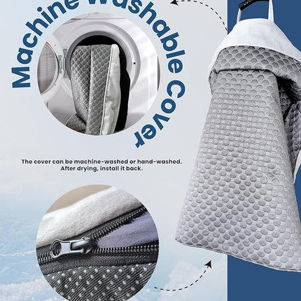 Large Cooling Dog Bed – 41 x 37 inch Waterproof Couch Cover for Dogs Washable, Non-Slip Bottom, Self Cooling Mat for Dogs, Durable & Non-Gel, Dog Couch Bed for Sofa Floor Car, Cooling Grey