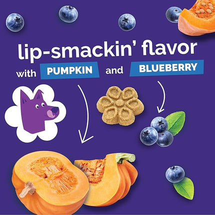 Fruitables Baked Dog Treats Variety Pack of 8 (Pumpkin & Apple, Banana, Blueberry, Cranberry - 7 oz (8 Pack)