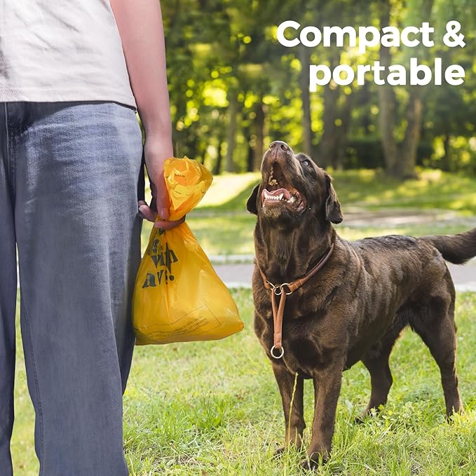 Dog Poop Bags Rolls Guaranteed Leak Proof and Extra thick Poop Bags for Dogs,120 Count 8 Rolls,Lavender Scented, Doggie Poop Bag for Puppy and Big Dogs