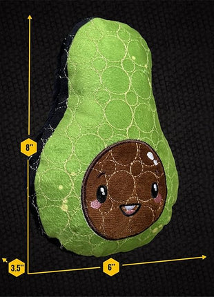 Bite Force - Durable & Strong Dog Toy Avocado Squeaker, Kevlar-Reinforced for Aggressive Chewers for Small Medium Large Dogs - Green.