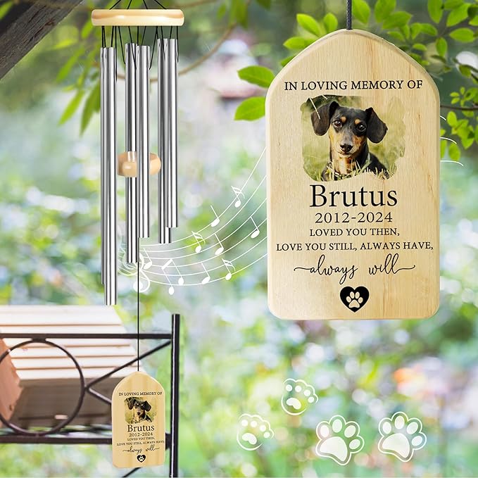 Pet Memorial Gifts, Personalized Pet Memorial Wind Chimes, Pet Loss Gifts, Dog Memorial Gifts for Loss of Dog, Pet Loss Sympathy Gift, Pet Remembrance Gift, in Memory of Pet - Love You Still