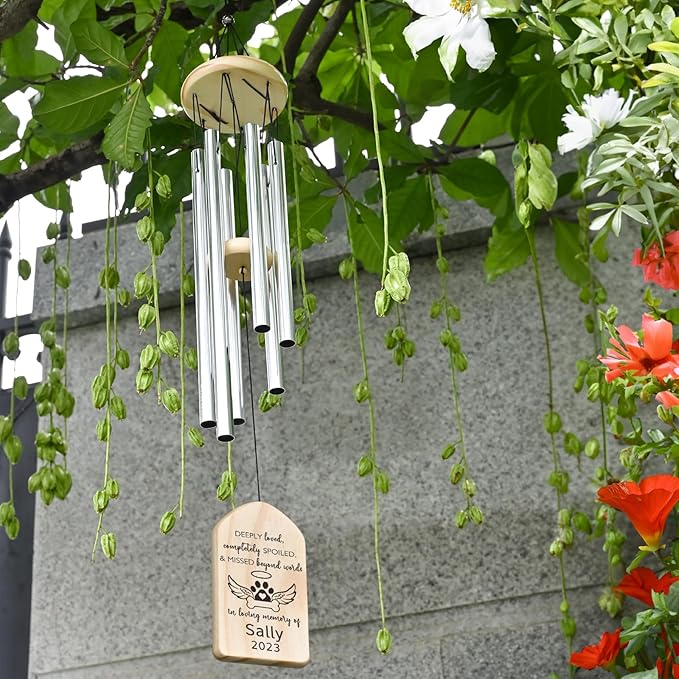 Pet Memorial Gifts, Pet Memorial Wind Chimes, Pet Loss Gifts, Loss of Pet Sympathy Gift, Bereavement Gifts for Loss of Pet, Pet Remembrance Gift, in Memory of Pet Gift