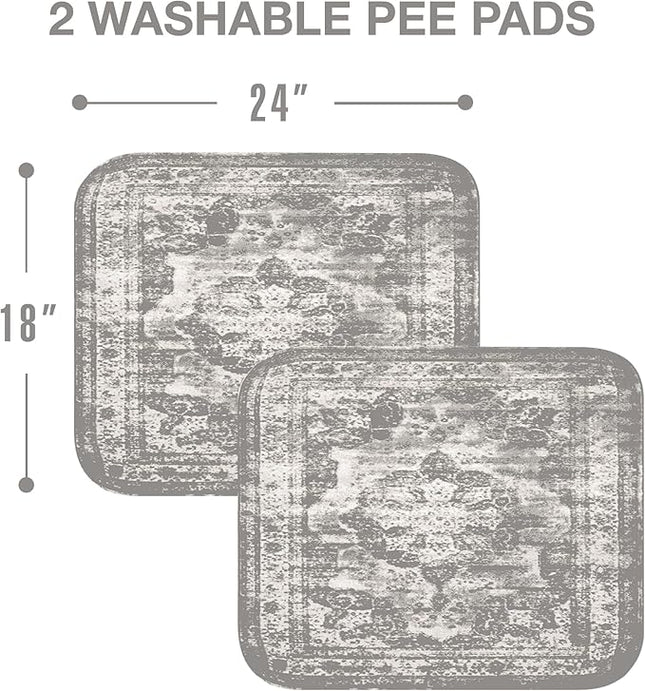 PUPIBOO Washable Pee Pads for Dogs and Cats - Super Absorbent Reusable Puppy Training Pads - 100% Waterproof, Leak-Proof & Non-Slip Whelping Pads for Pet Housebreaking