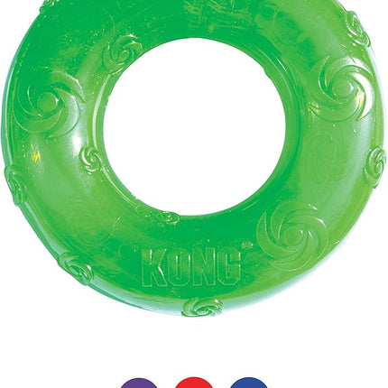 KONG Squeezz Ring Dog Toy, Medium, Assorted Colors