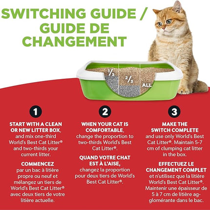 World's Best Cat Litter Cat Scoopable Multiple Cat Clumping Formula, 14-Pound Bag